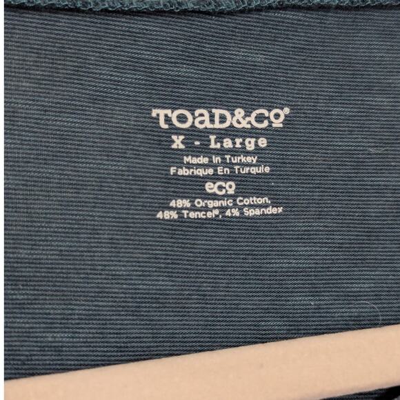 Toad and Co Windmere Long Sleeve Dress Teal Blue Womens X-Large Scoop Neck Gorp - Picture 4 of 4